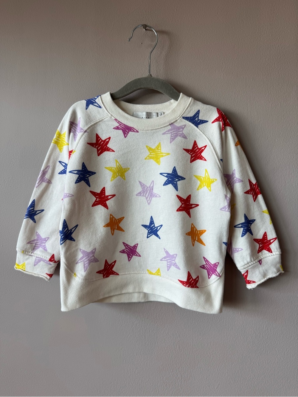 Stella McCartney Kids Girls Multicolor Star Crewneck Sweatshirt Size 3 Years